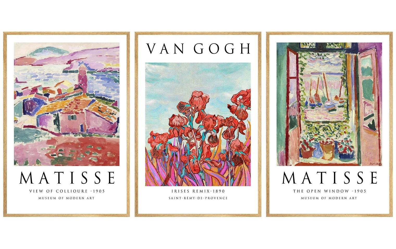 Wallxpert Van Gogh 3-teilig