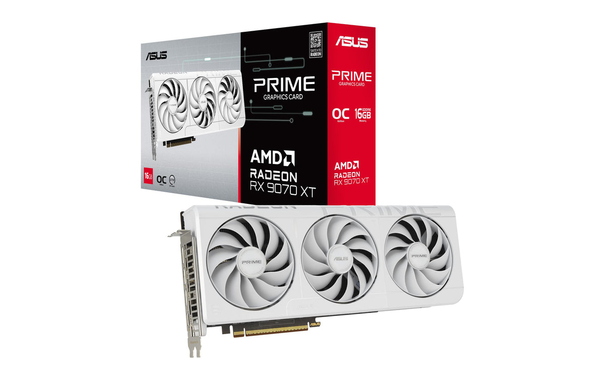 ASUS Prime Radeon RX9070 XT WH O16G