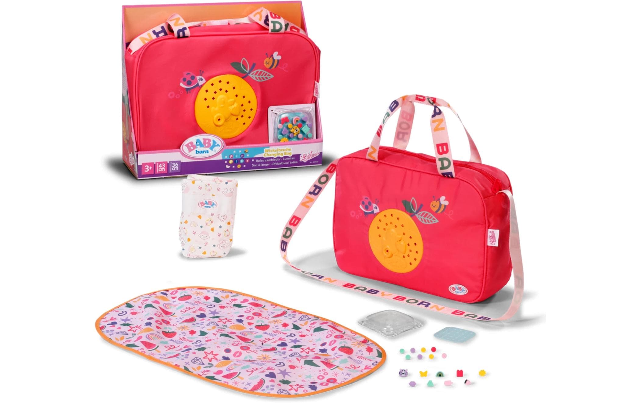 BABY born Pinplay Wickeltasche