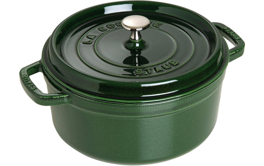 Staub Cocotte 26cm, rund, Basilikum-Grün