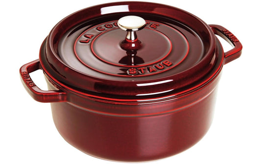 Staub | Bräter Cocotte | 24 cm, Weinrot, 3.8 l
