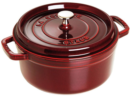 Staub | Bräter Cocotte | 24 cm, Weinrot, 3.8 l