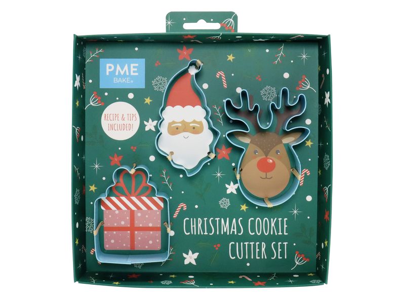PME | Ausstechformen Set Weihnachtsmann | 3-teilig, aus Metall