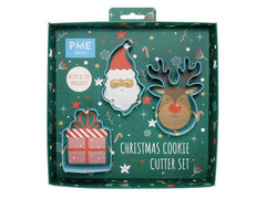 PME | Ausstechformen Set Weihnachtsmann | 3-teilig, aus Metall