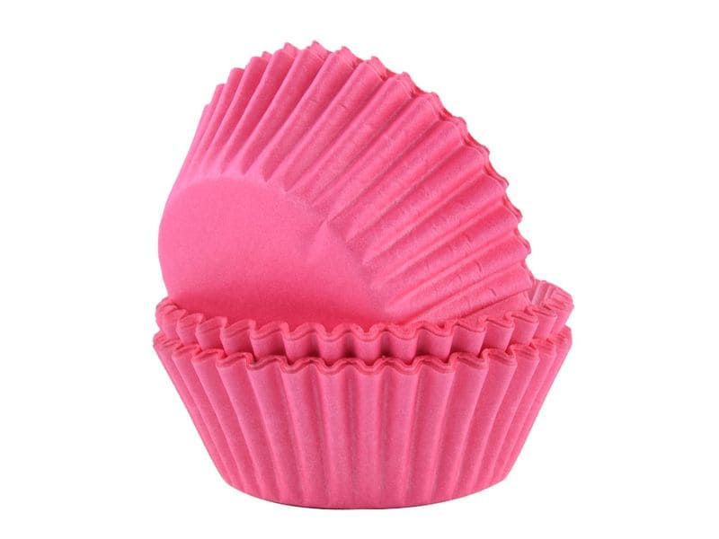PME | Muffin Backförmchen Pink 60 Stück | 5 cm Durchmesser