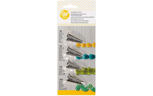 BackshopSchweiz | Wilton Border Tüllen Set | Nr. 10, Nr. 32, Nr. 70, Nr. 105