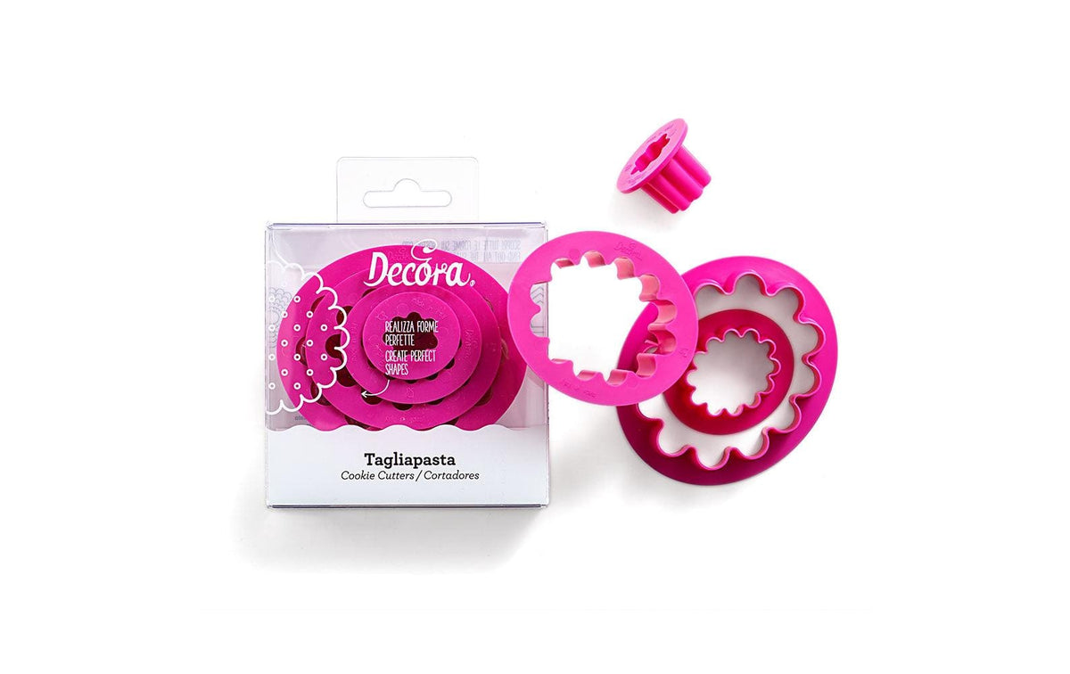 Decora Ausstechformen ovale Kreise gewellt