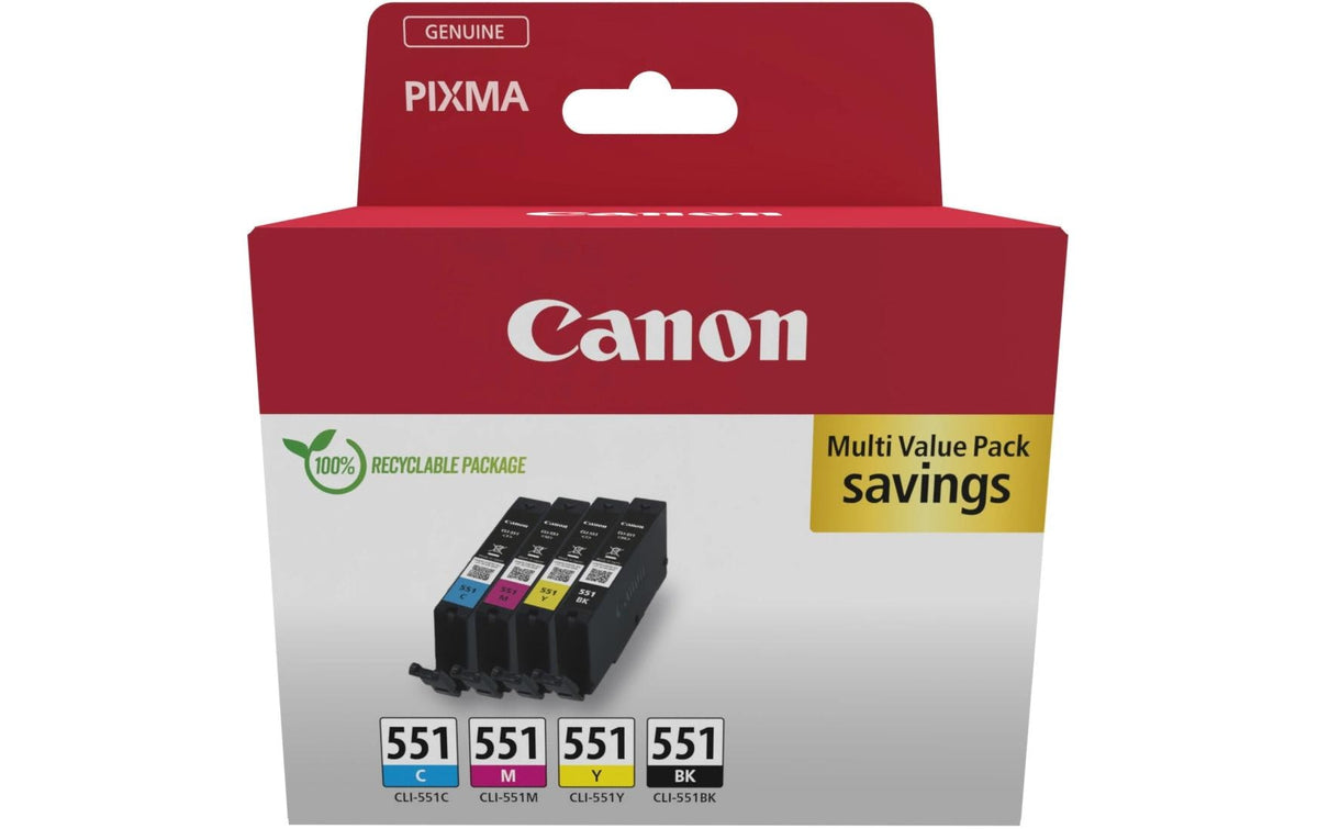 Canon, Tinte CLI-551 BK, C, M, Y