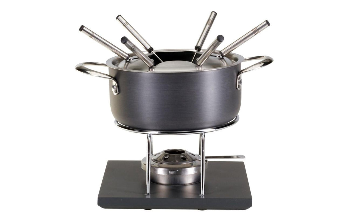 NOUVEL Fondue Set Aluguss Grey