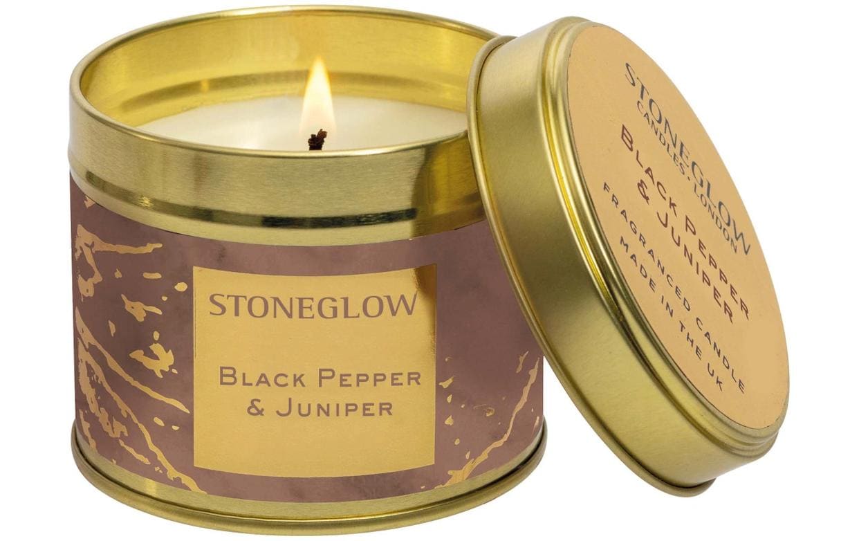 Stoneglow DosenKerze Black Pepper & Juni.