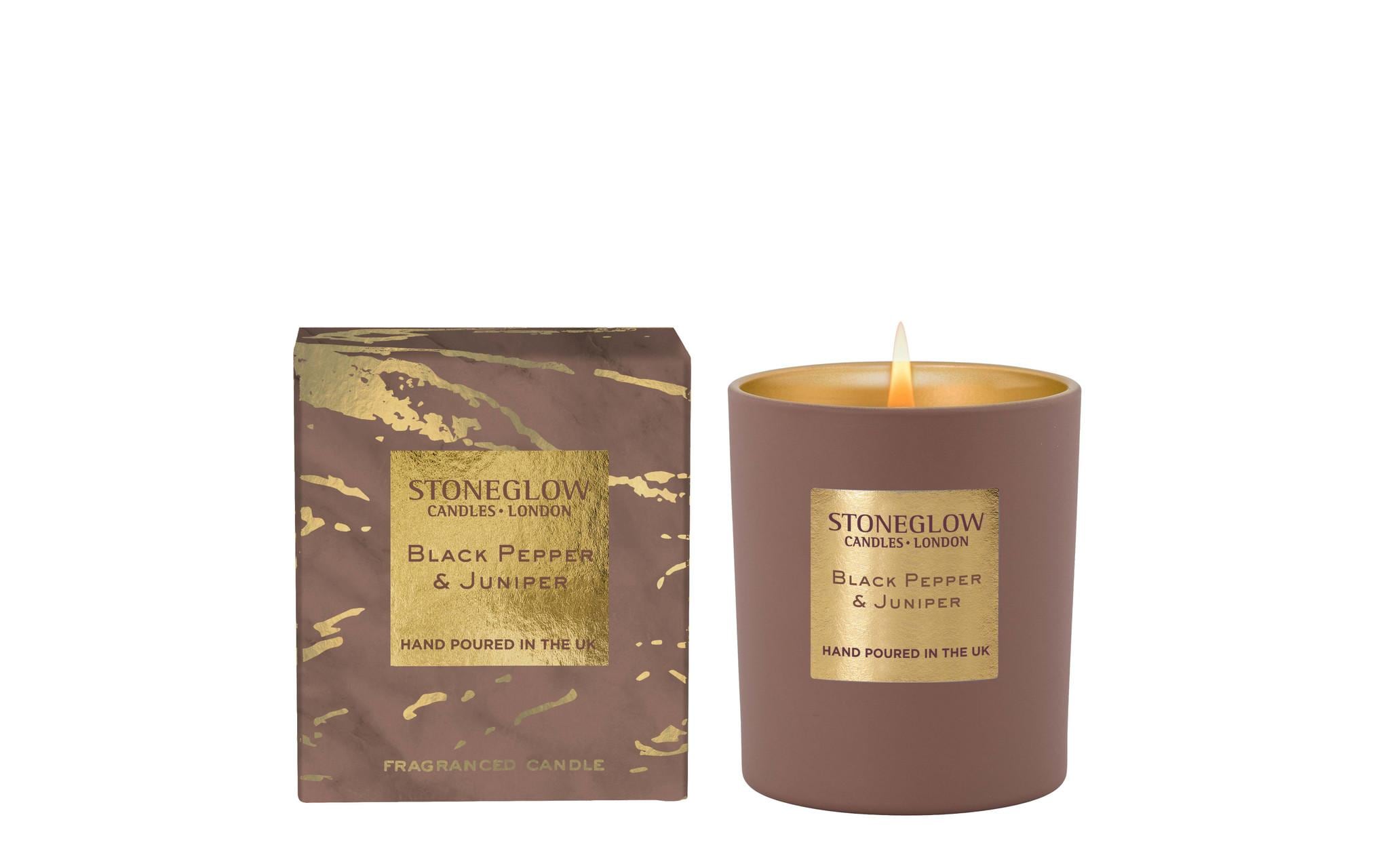 Stoneglow Duftkerze Black Pepper & Junip.
