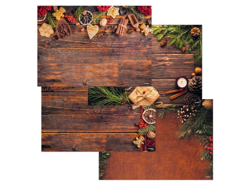 Trendform | Papiertischset WINTER LODGE | 4 Sujets à 12 Blatt