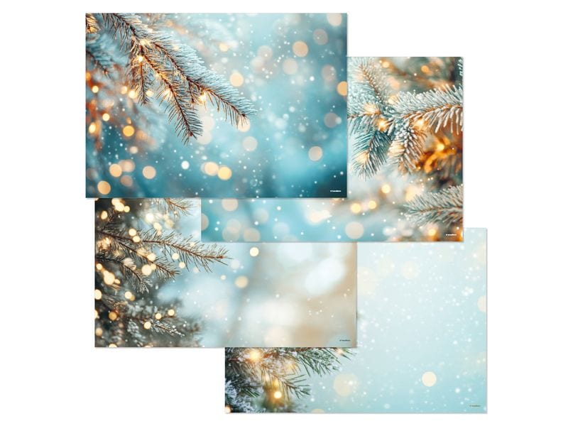 Trendform | Papiertischset SPARKLING LIGHTS | 4 Sujets à 12 Blatt