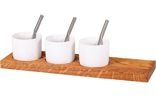 Kadastar | Apéro-Set Trio, klein | Eiche rustikal, 40 x 11 x 2 cm