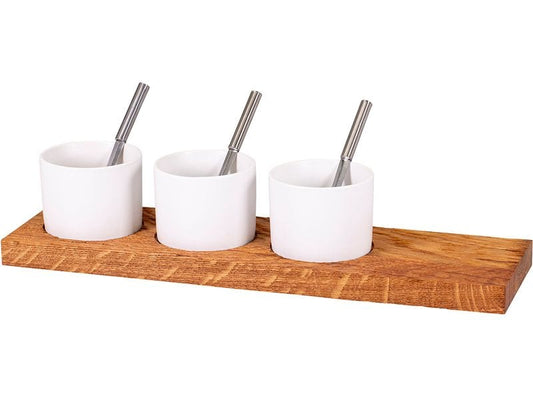 Kadastar | Apéro-Set Trio, klein | Eiche rustikal, 40 x 11 x 2 cm