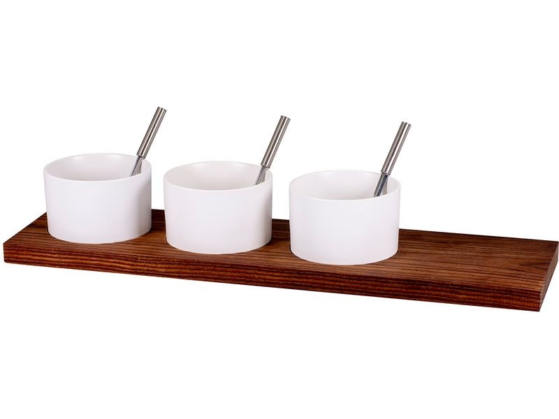 Kadastar | Apéro-Set Trio, gross | Thermo-Esche, 50 x 14 x 2 cm