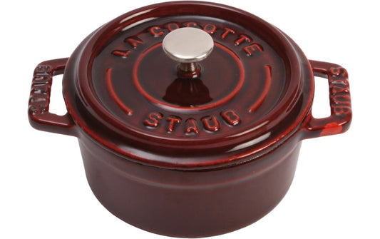 Staub | Mini Cocotte 10cm, rund | Grenadine-Rot, Gusseisen 0.25l