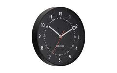 KARLSSON | Wanduhr Fresco 31.5 cm | Exkl. 1 x AA Batterie, Black