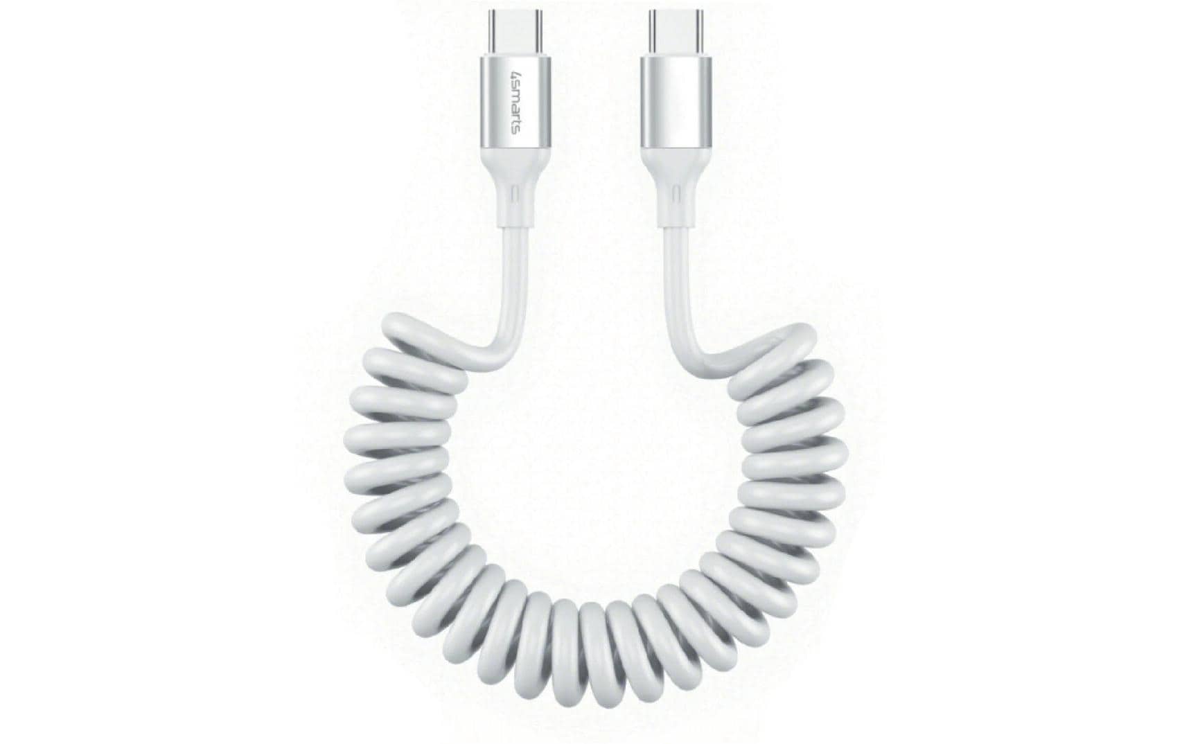 4smarts USB2.0 Spiralkabel C-C,12-50cm,100W