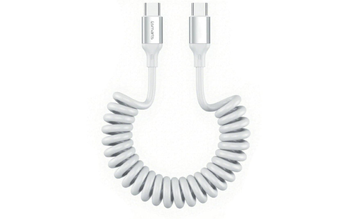 4smarts USB2.0 Spiralkabel C-C,12-50cm,100W