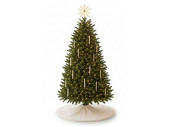 Conceptum Hypnose | Weihnachtsbaumteppich | weiss, 100x100 cm, 100% Polyester