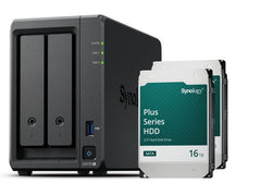 Synology | DS725+, 2-bay NAS | inkl. 2x 16TB HDD Synology Plus HAT33x