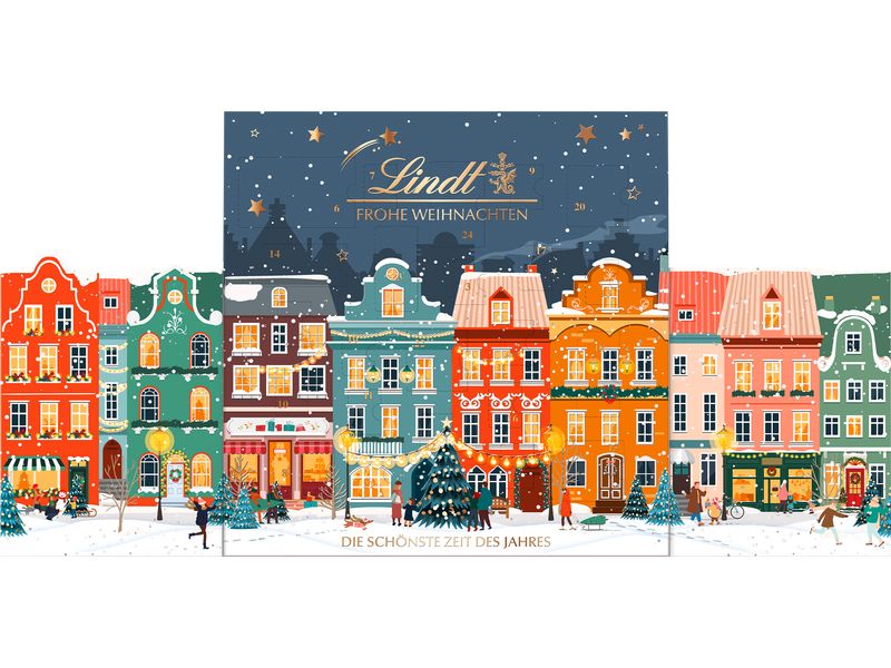 Lindt | Adventskalender Winterdorf Edition | 153 g