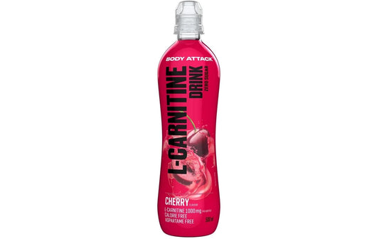 PowerFood | Body Attack L-Carnitine Drink | Cherry, 18x500ml