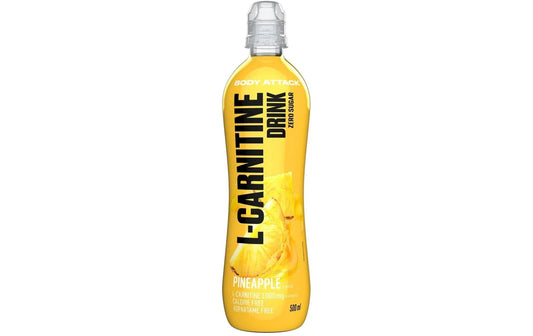 PowerFood | Body Attack L-Carnitine Drink | Pineapple, 18x500ml