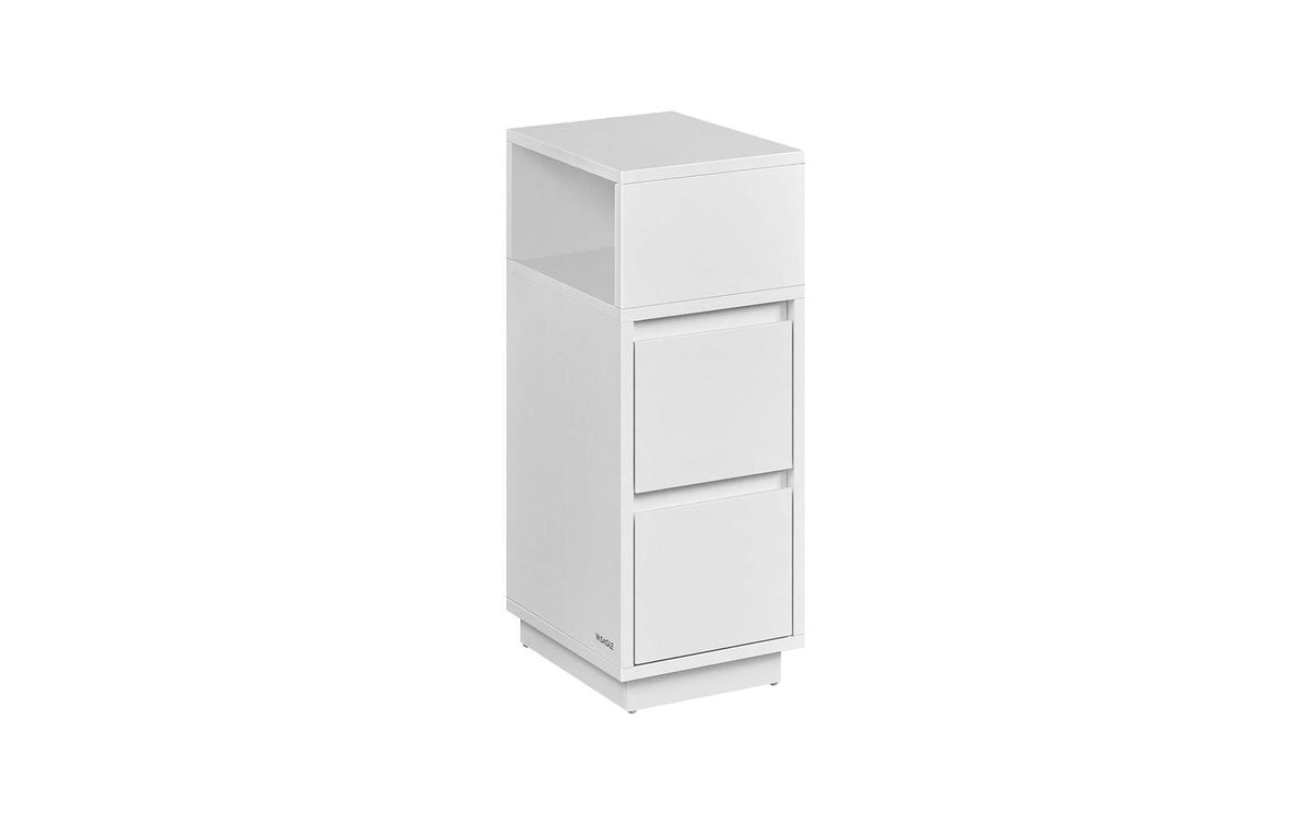 Vasagle Nachttisch in Weiss mit 3 Schublade