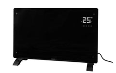 FURBER | Konvektorheizung SAVI 20 schwarz | Glasfront, 2000W, LED Display, wifi