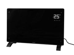 FURBER | Konvektorheizung SAVI 20 schwarz | Glasfront, 2000W, LED Display, wifi