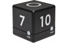 TFA Dostmann | TFA CUBE TIMER Digitaler Würfel-Timer | Exkl. 2 x 1,5 V AAA, Schwarz