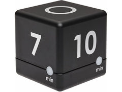 TFA Dostmann | TFA CUBE TIMER Digitaler Würfel-Timer | Exkl. 2 x 1,5 V AAA, Schwarz