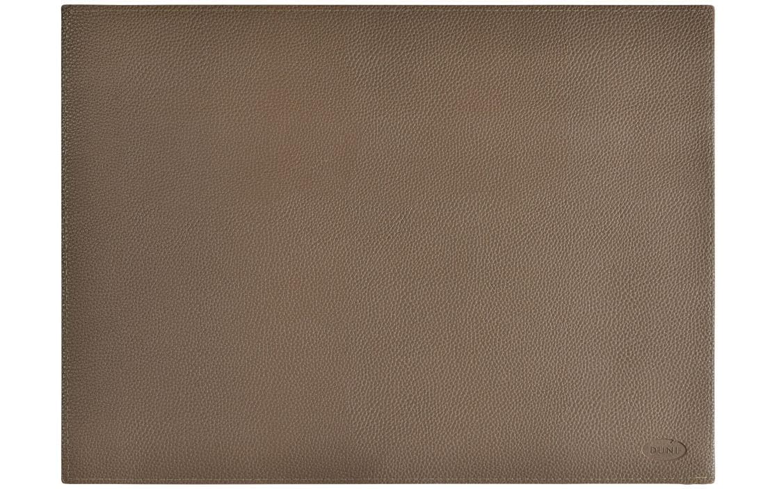 Duni Tischset Kunstleder taupe