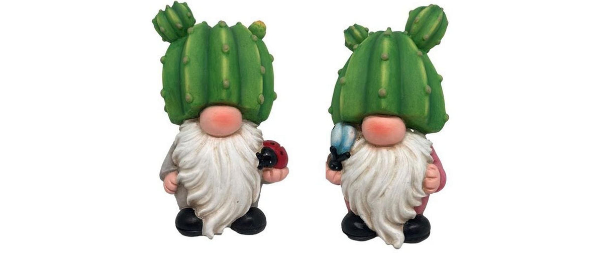 Dameco Dekofigur Wichtel Kaktus, 2er Set