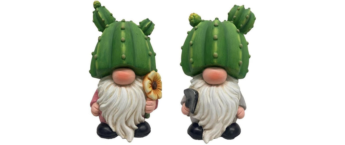 Dameco Dekofigur Wichtel Kaktus, 2er Set