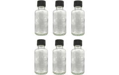 Hermia | Einmachflasche 30 ml 6 Stück | Glas, schwarzer Deckel