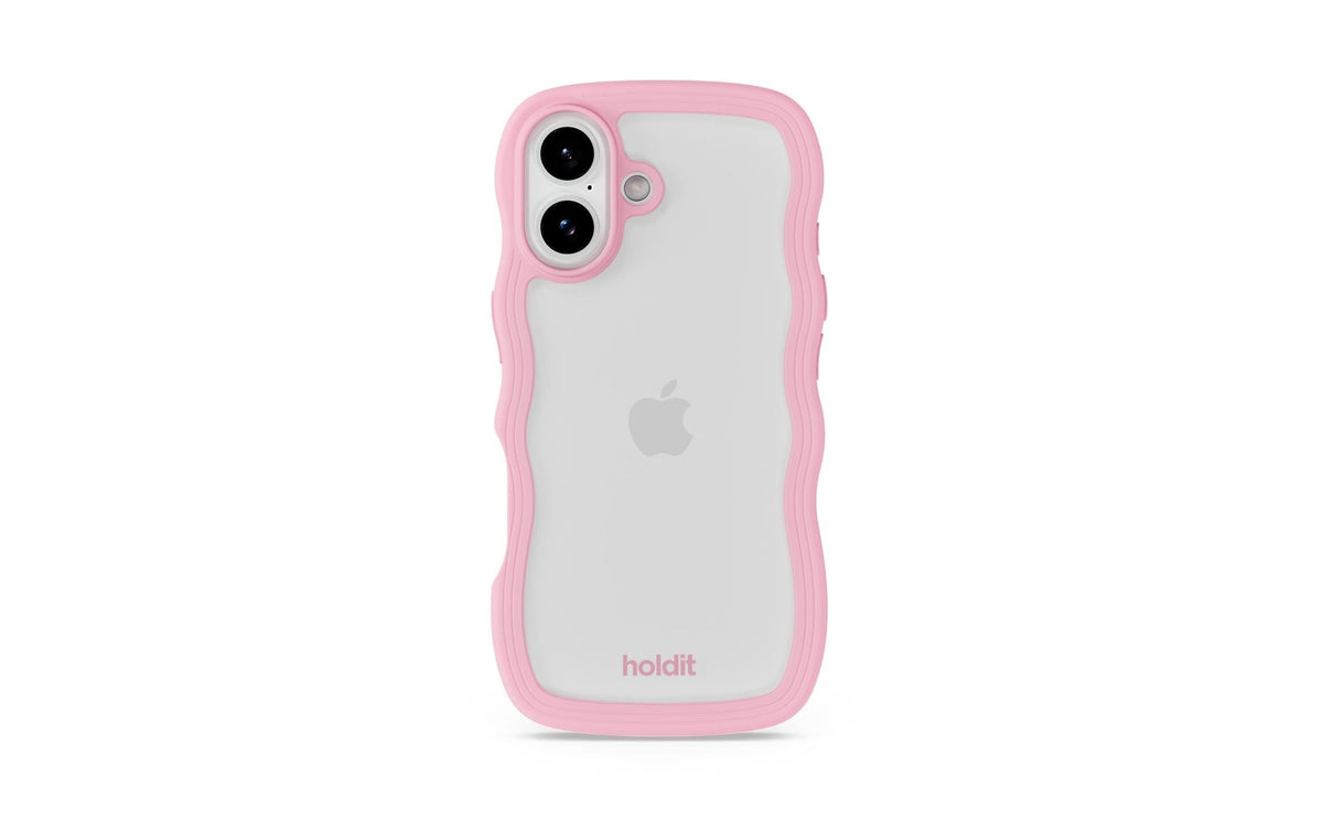 Holdit Wavy Case Pink/Transparent