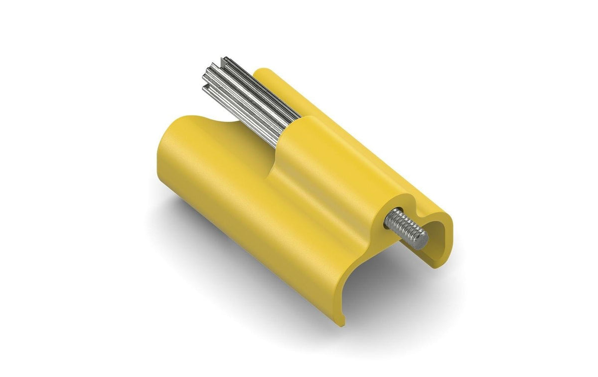 MicroX4 Verriegelungsclip, gelb, 10 Stk