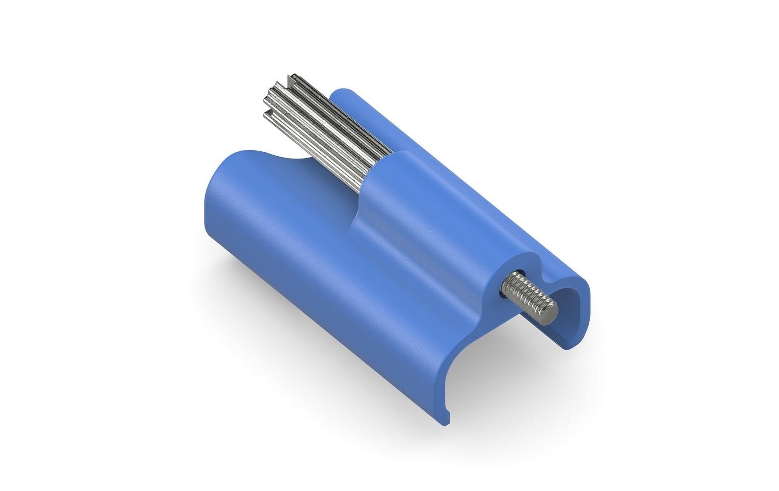 MicroX4 Verriegelungsclip, blau, 10 Stk
