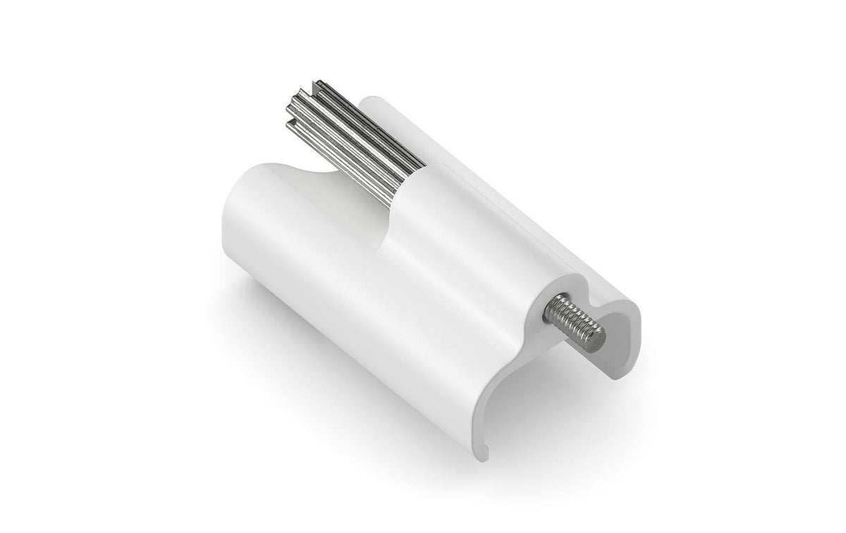MicroX4 Verriegelungsclip, weiss, 10 Stk