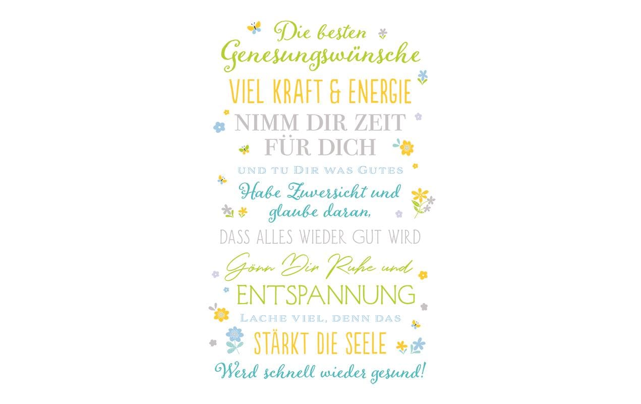 ABC Genesungskarte, besten Wünsche