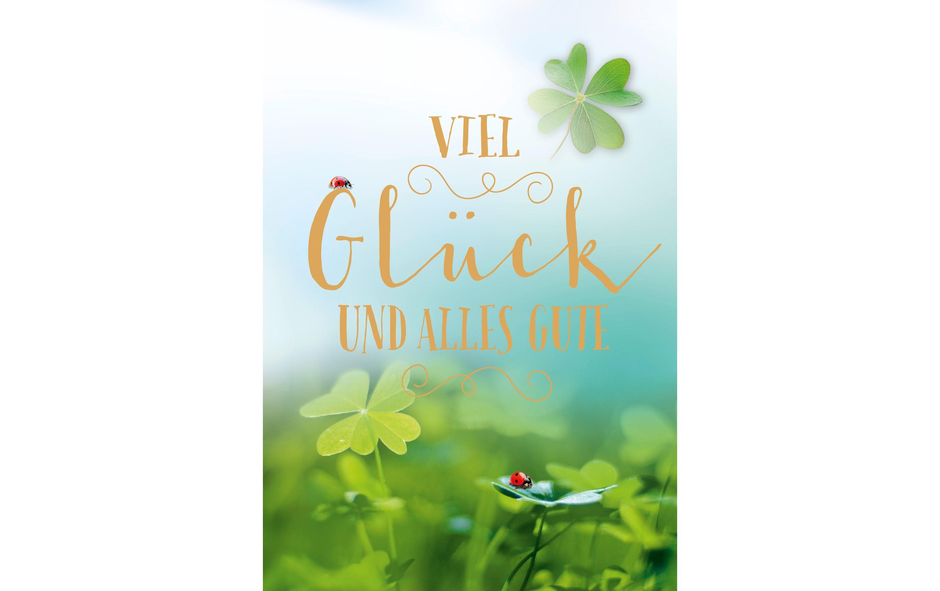 ABC Glückwunschkarte, viel Glück,alles Gute