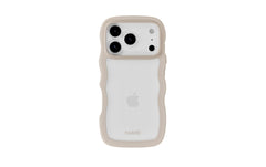 Holdit Wavy Case Beige/Transparent