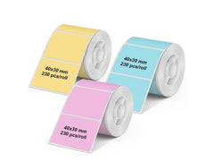 Olympia | Etikettenrolle farbig 3er Pack | 40x30mm, 230 Etiketten