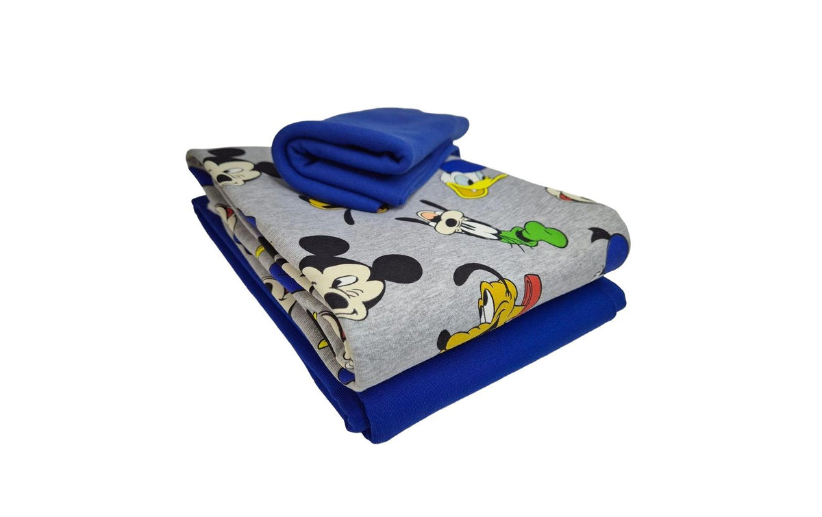 Stoff-Set French Terry Mickey Mouse