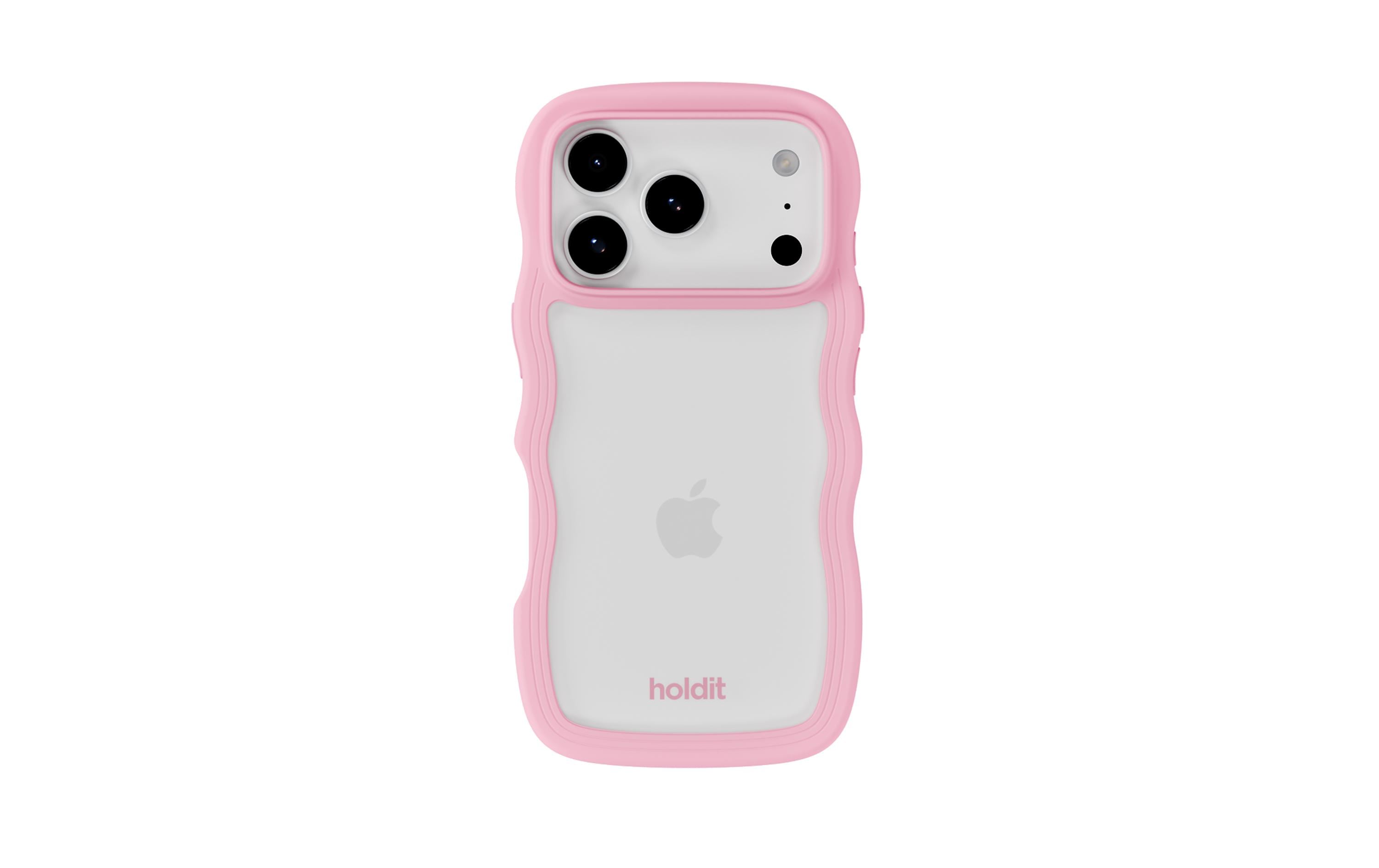 Holdit Wavy Case Pink/Transparent