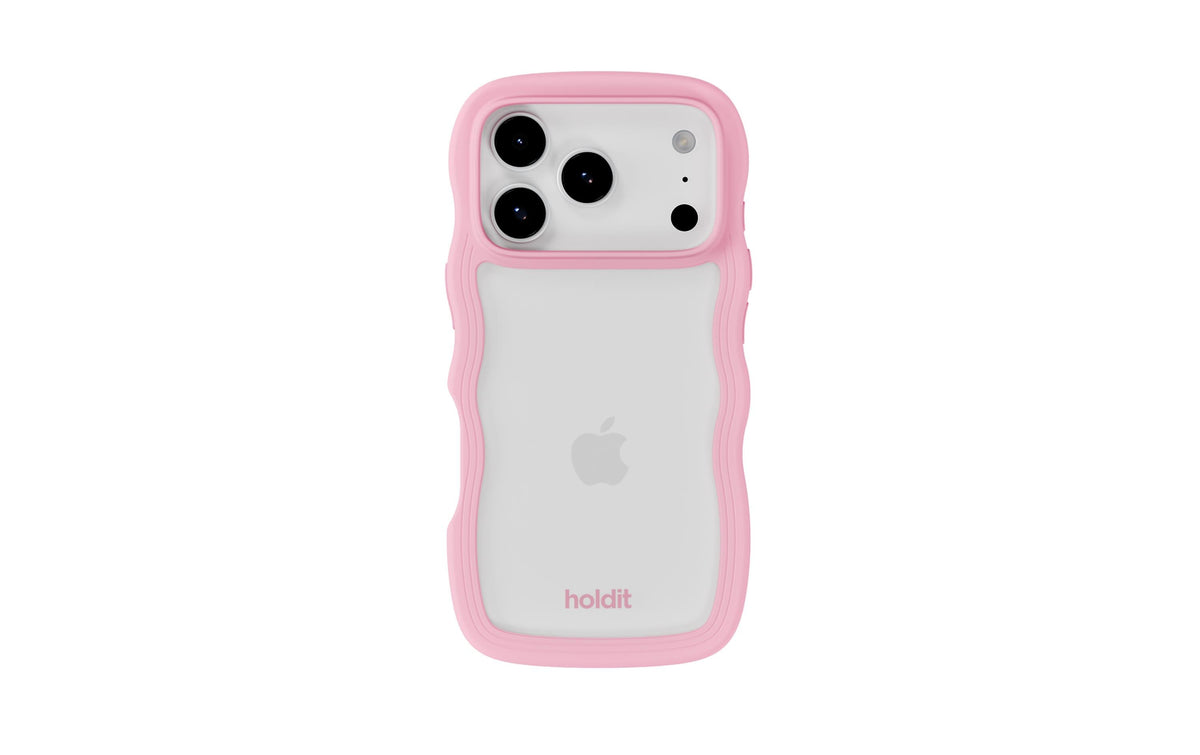 Holdit Wavy Case Pink/Transparent