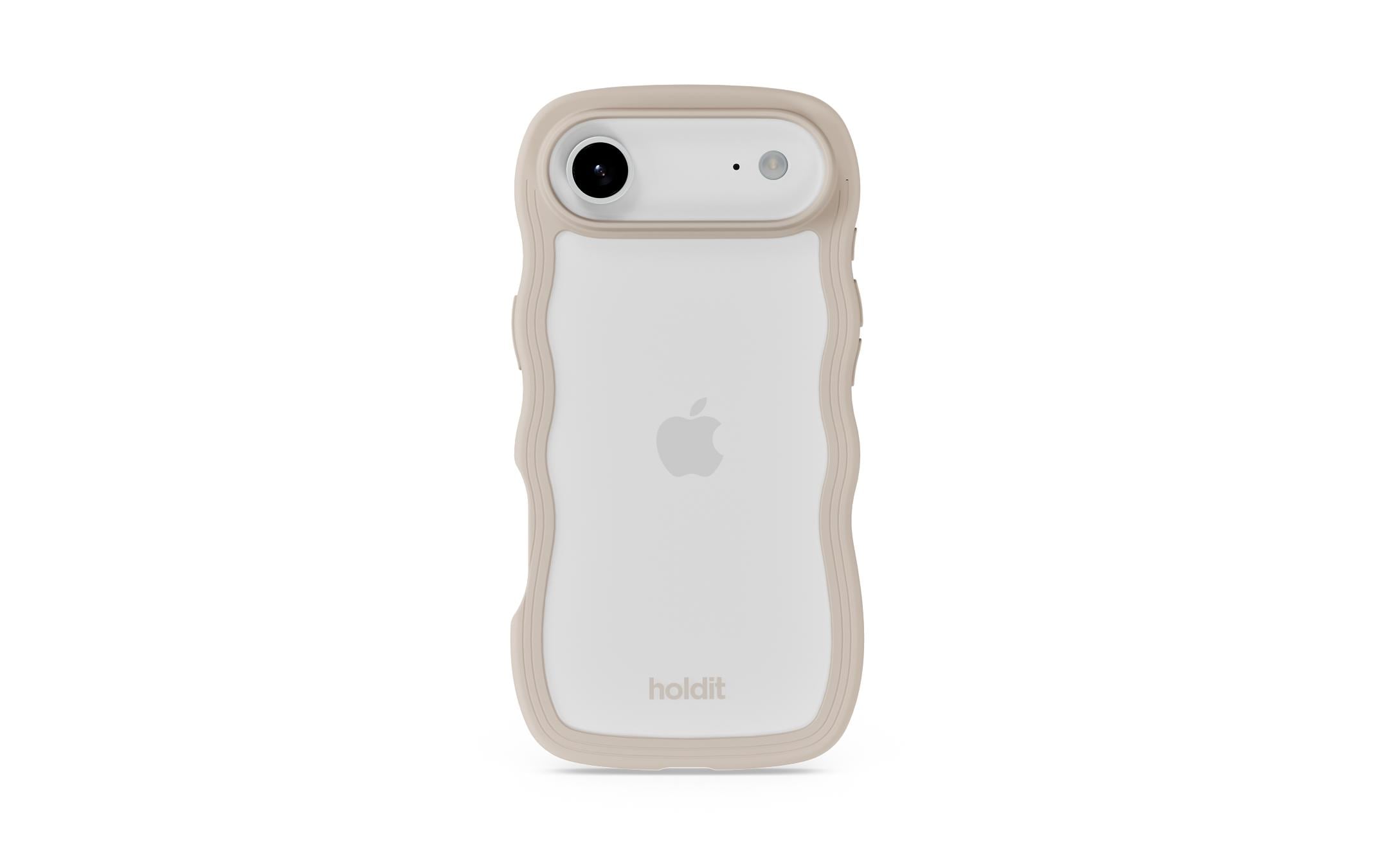 Holdit Wavy Case Beige/Transparent